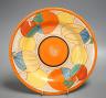 A Clarice Cliff Bizarre Fantasque "Melon" design plate 25cm                                                                                                                                                                 