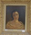 Follower of Andre Derain, oil on canvas, portrait of a lady, bears signature, 16 x 13in.                                               