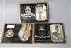Royal Regiment of Artillery photos on glass and medals                                                                                 