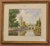 A watercolour of Magdalen, Oxford by James Greig                                                                                       