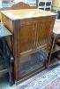 A late Victorian mahogany music cabinet, width 64cm, depth 45cm, height 117cm                                                                                                                                               