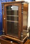 A Victorian walnut music cabinet W.61cm                                                                                                