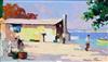 Cecil Rochfort D'Oyly John (1906-1993) St Maxime, South of France 9 x 15in.                                                            