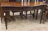 A George III style serpentine serving table W.153cm                                                                                    