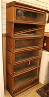 A Globe Wernicke six section bookcase W.87cm                                                                                           