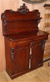 A Victorian mahogany chiffonier W.89cm                                                                                                 