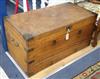 A Victorian camphorwood trunk W.104cm                                                                                                  