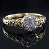 A Victorian gold and eleven stone old cut diamond cluster ring, size P/Q.                                                              