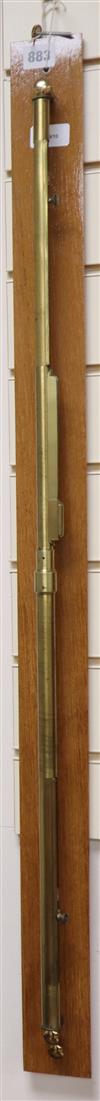 A modern brass stick barometer H.98cm                                                                                                  