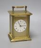 A Phaeton by Acctim brass carriage clock, height 19cm                                                                                                                                                                       