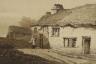 Samuel Prout (1783-1852), monochrome watercolour, Cottages in Devon, Fine Art Society label verso, 18 x 26cm                                                                                                                