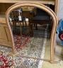 A Victorian carved giltwood overmantel mirror, width 100 x 106cm                                                                                                                                                            