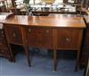 An Edwardian mahogany sideboard W.153cm                                                                                                