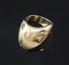A Georg Jensen 18ct gold ring, designed by Nanna & Jorgen Ditzel, no. 1091?, size M.                                                   