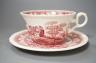 A Spode Pink Tower pattern part dinner service                                                                                                                                                                              