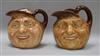 Two Doulton character jugs H.18cm.                                                                                                     