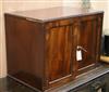 A Victorian mahogany two door wall cupboard W.61cm                                                                                     