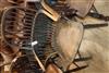 An early 19th century Windsor comb back elbow chair, with traces of original paint                                                     