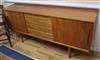 A mid century Danish teak sideboard W.174cm                                                                                            