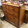 A Victorian mahogany chest of drawers W.103cm                                                                                          