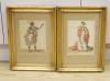 James Dighton, pair of coloured engravings, 'We serve a King ...' and 'Hold! Pizarro Hear Me', 23 x 17cm                                                                                                                    