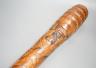 A large Japanese bamboo carving, Meiji period, possibly a drum beater, 105 cms long.                                                                                                                                        