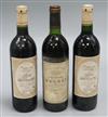 A bottle of Chateau Meyney, St. Estephe, 1980 and two bottles of Chateau Haut des Pez, St. Estephe, 1994                               