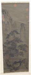 Two Chinese scroll paintings                                                                                                           