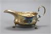 A George V silver sauce boat, London, 1911, 4 oz.                                                                                      