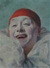 § Armand Henrion (1875-1958) Clown laughing 7 x 5.5in.                                                                                 