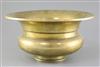 An 18th/19th century Ottoman high tin bronze bowl, diameter 12.5in., height 6.25in.                                                    