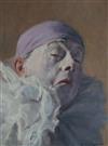 § Armand Henrion (1875-1958) Clown crying, 7 x 5.5in.                                                                                  