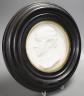A 19th century cast plaster relief rounded portrait of Thomas Clutton Salt, lamp maker of Brimingham (af)                                                                                                                   