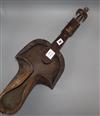 An African hardwood instrument length 68cm                                                                                             