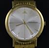 A gentleman's 1960's? 18k gold Jaeger LeCoultre manual wind dress wrist watch,                                                         