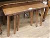 A nest of three Robin Nance tables W.67cm                                                                                              