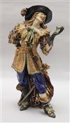 An Italian Pattarino figure of a musketeer height 38cm                                                                                 