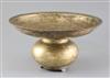 A 17th century Indian bronze spittoon, diameter 13in. height 7.25in.                                                                   