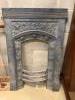 A G Jeykyl Victorian cast iron fireplace surround, length 61cm, height 94cm                                                                                                                                                 