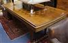 An Art Deco parquetry topped dining table W.182cm                                                                                      