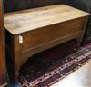 A French oak coffer box W.136cm                                                                                                        