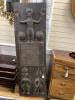 An African carved hardwood panel, width 42cm height 176cm                                                                                                                                                                   