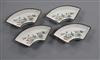 A set of four 19th century Chinese Canton enamel dishes                                                                                