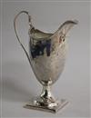 A George III silver helmet cream jug, Stephen Adams I?, London, 1793, 13.2cm.                                                          