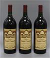 Three magnums of Chateau Poutet Clauzure, 1990                                                                                         