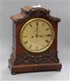 G.H. Ive, 10 Finsbury Place, London. A mid Victorian rosewood cased eight day bracket clock height 41.5cm                              