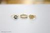 Three assorted modern 9ct gold rings including signet and gem set                                                                                                                                                           