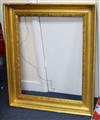 A 19th century gilt gesso picture frame, aperture 59 x 46cm                                                                            