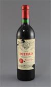 A bottle of 1979 Petrus Pomerol Grand Vin                                                                                              