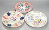 A Hicks and Meigh "Britannicus Dresden China" polychrome printed floral dish and two welsh lustre dishes (3)                                                                                                                